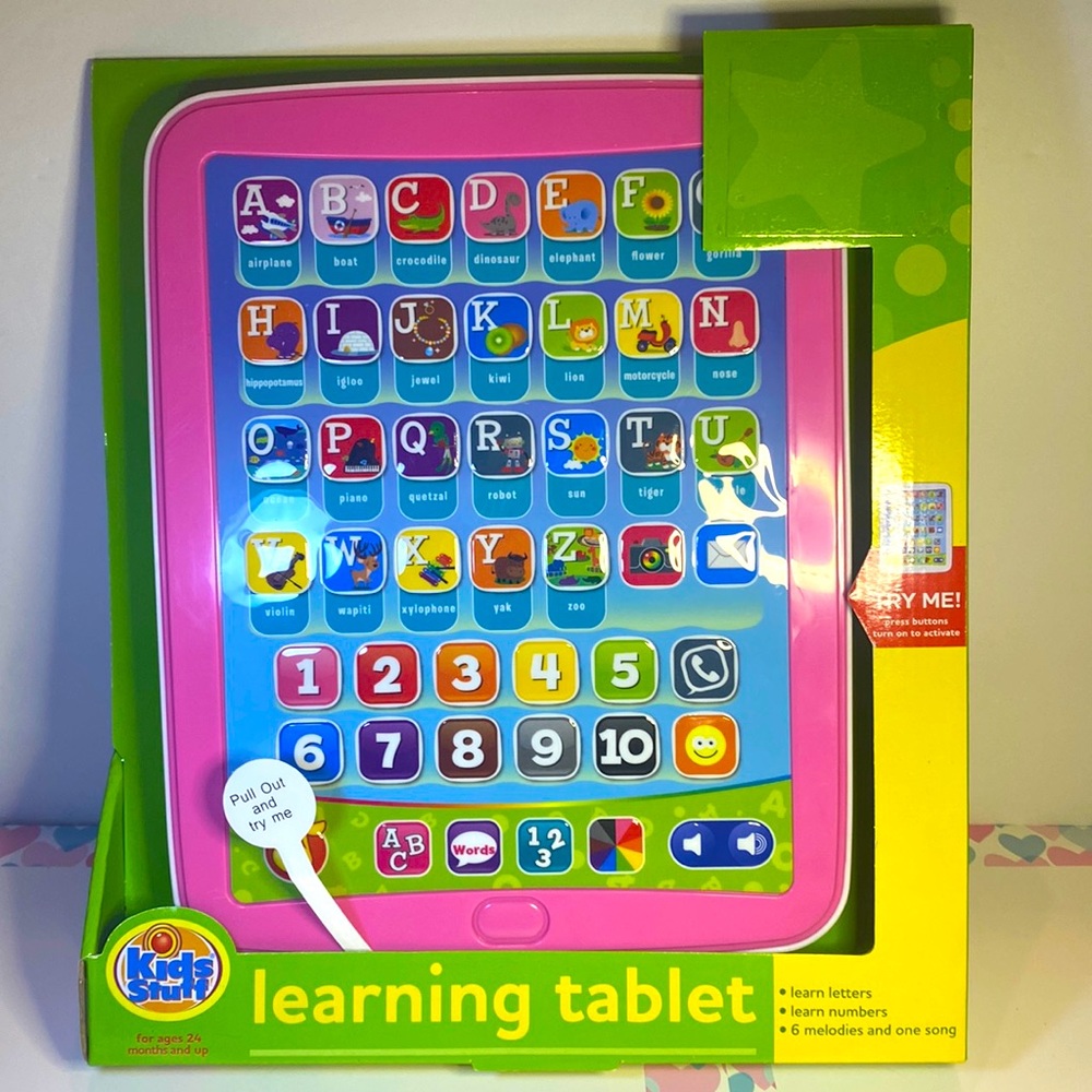 KIDS STUFF LEARNING TABLETS PINK NEW